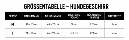 Premium Hundegeschirr – 4-lagig | 5 cm breit | Für starke Hunde