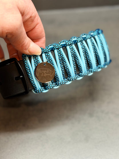 Biothane X Paracord Cobra 38 mm Halsband individuell erstellen