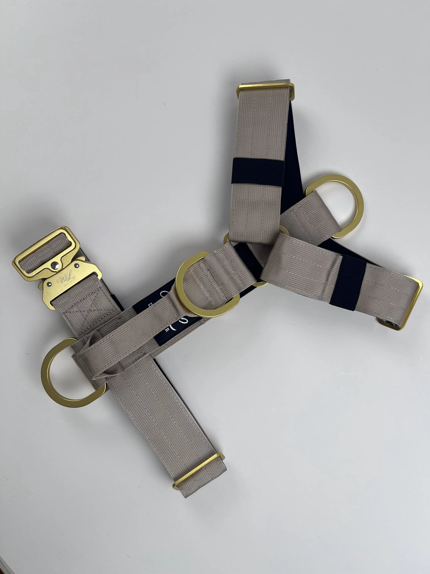 Taktisches Hundegeschirr , extra breit ,stabil & sicher (Sonderaktion) Beige